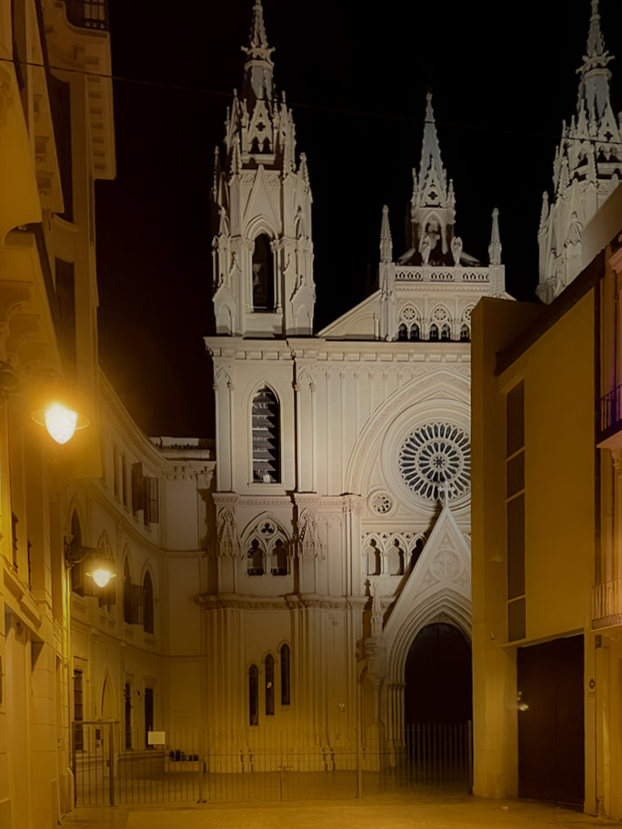 Iglesia del Sagrado Corazón en la Plaza de San Ignacio, en el casco antiguo de Málaga