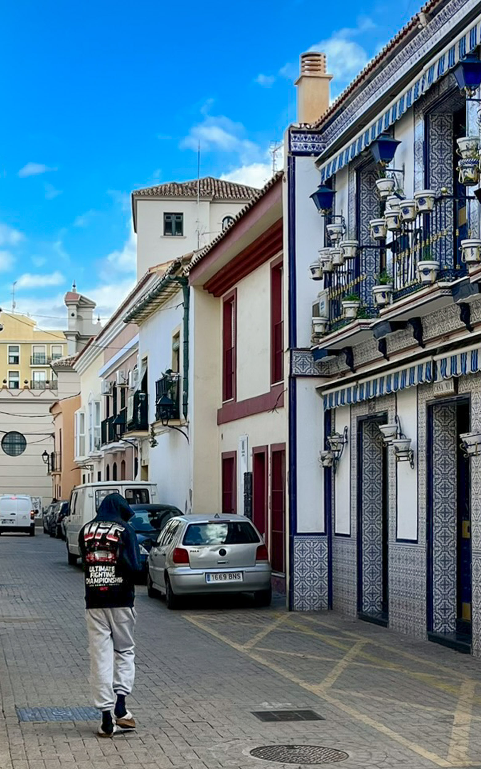 Calle típica del barrio de La Trinidad en Málaga