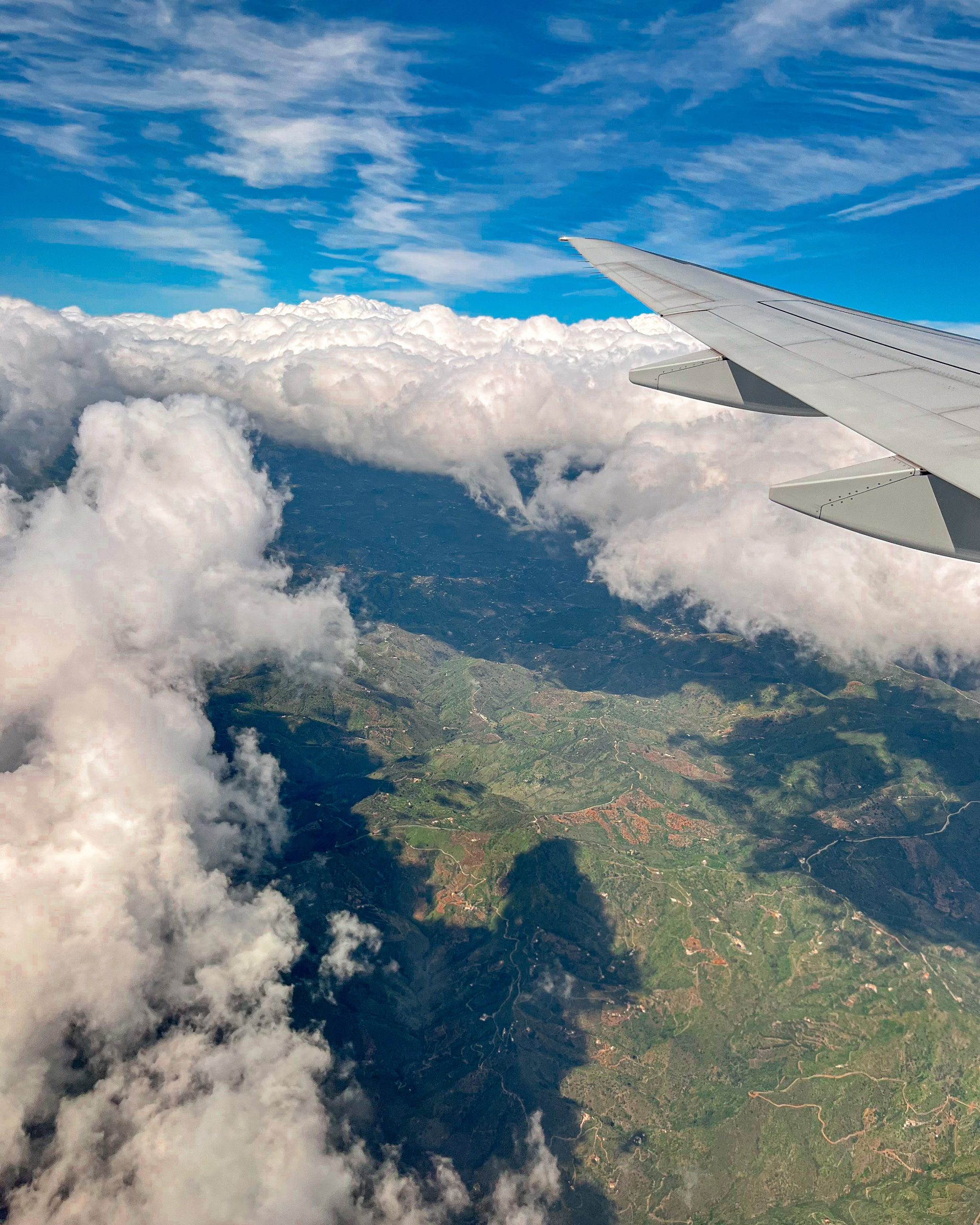 Vista aérea de Andalucía cerca del aeropuerto de Málaga - Costa del Sol