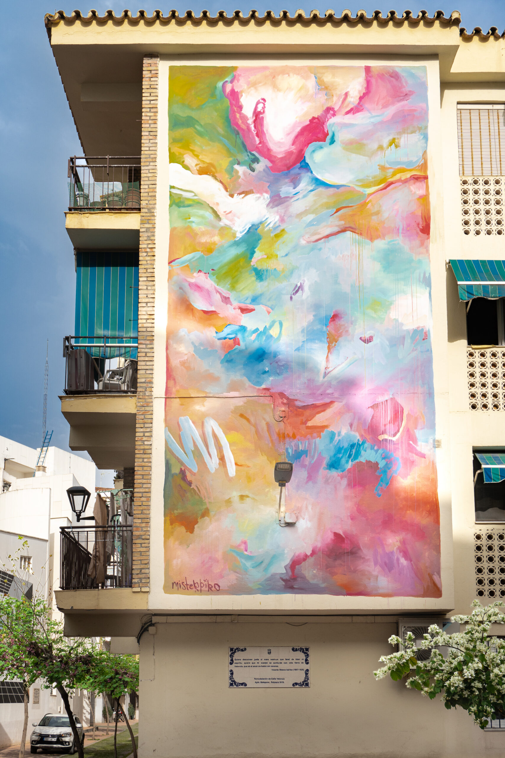 Mural from Mister Piro in Calle Valencia in Estepona