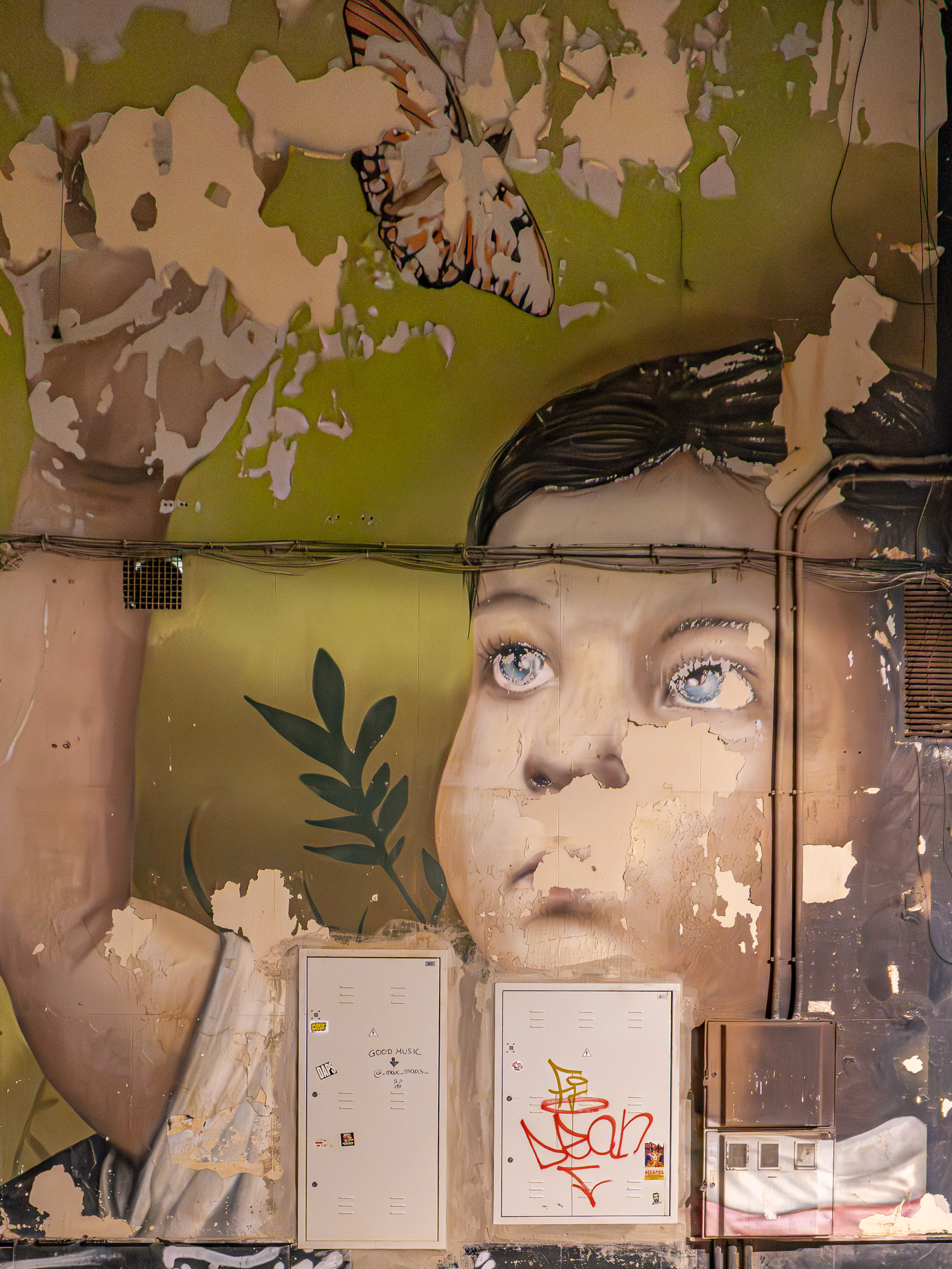 Urban art from graffiti artist Moxaico (Daniel Fernández) in Almería