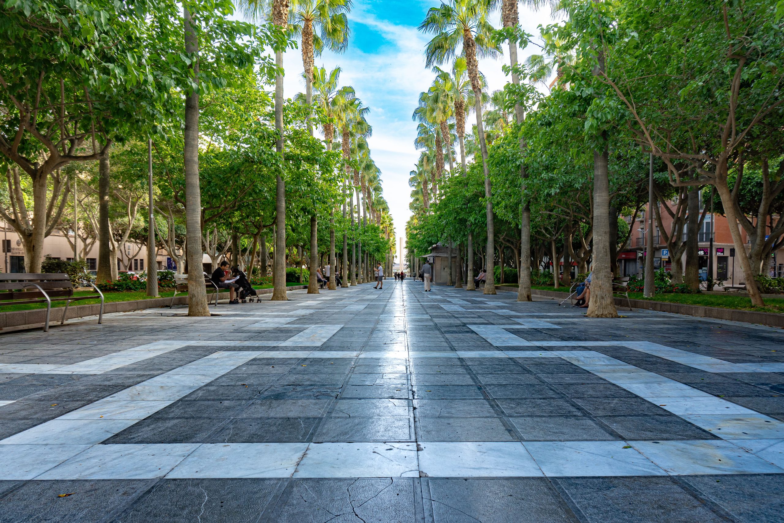 Rambla de Belén on Avenida Federico García Lorca in Almería