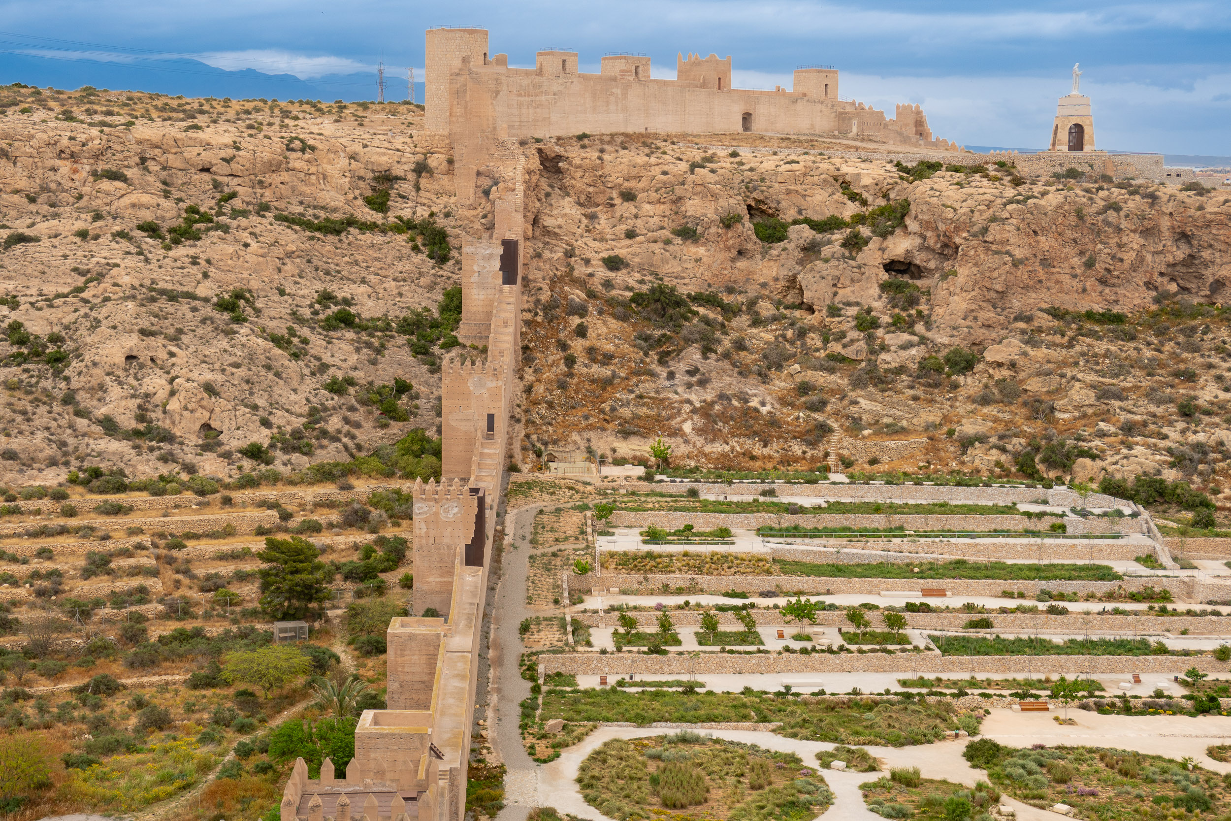 The Jayrán Wall of the Alcazaba in Almería