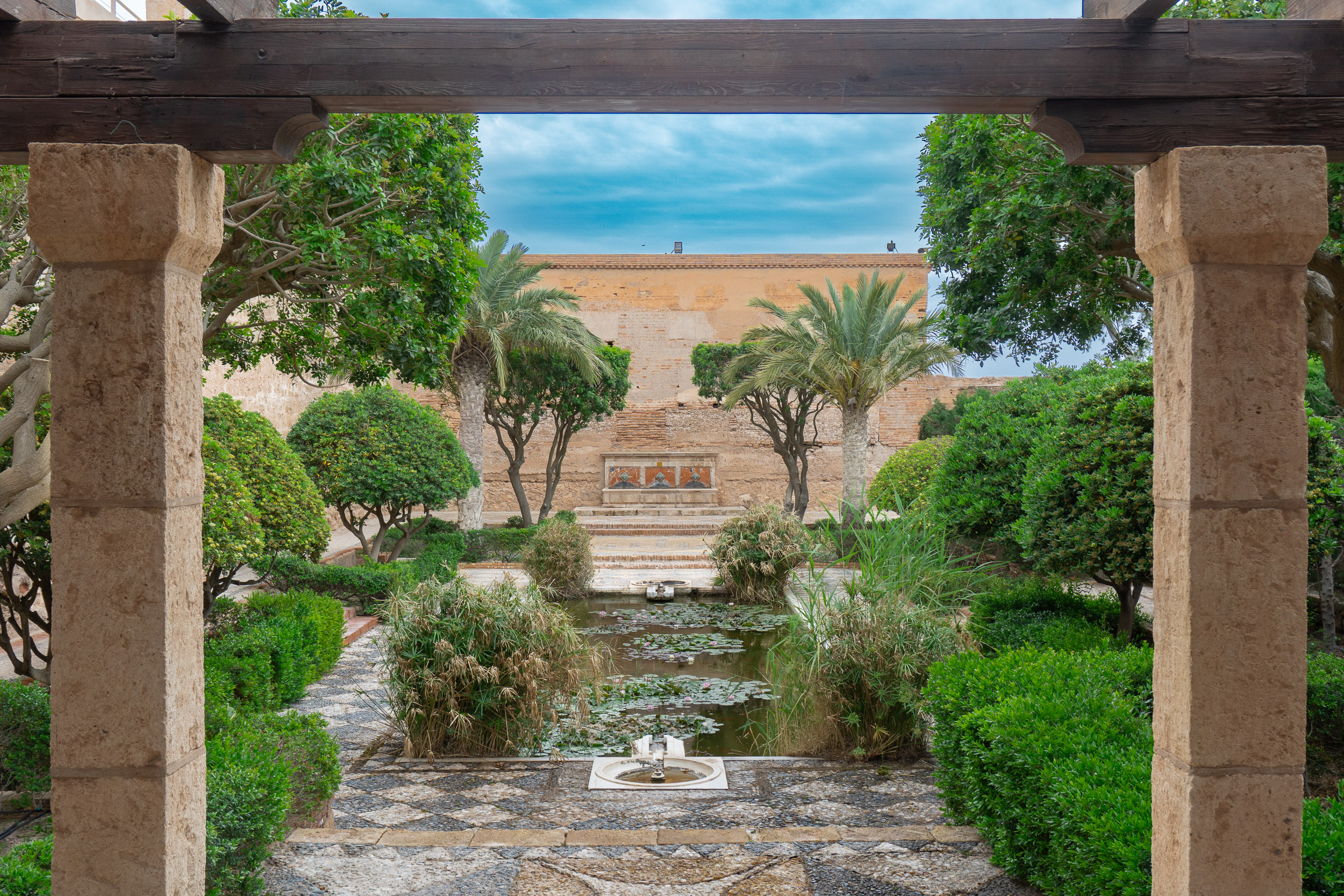 The Alcazaba gardens in Almería