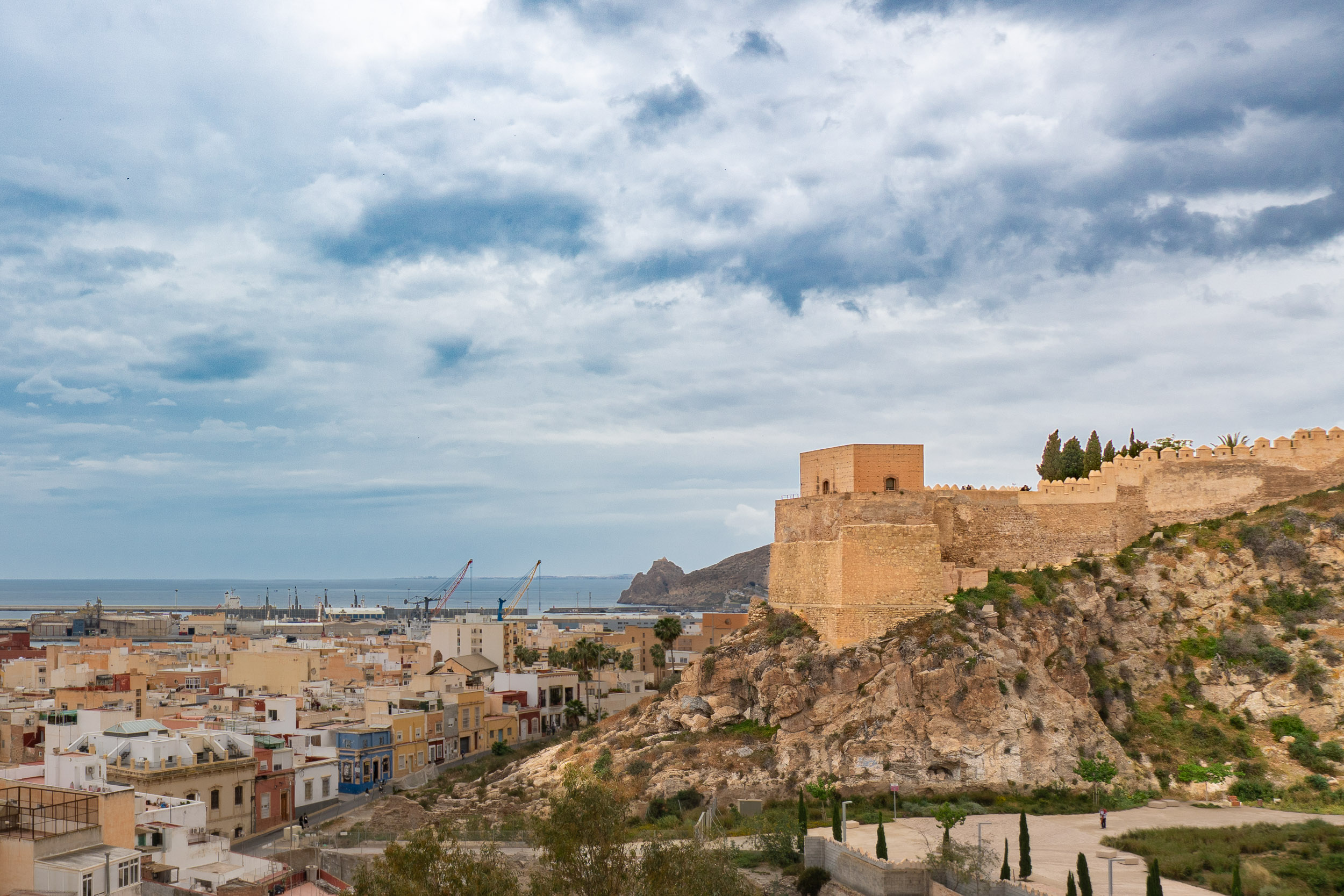The Port of Almería and the Alcazaba