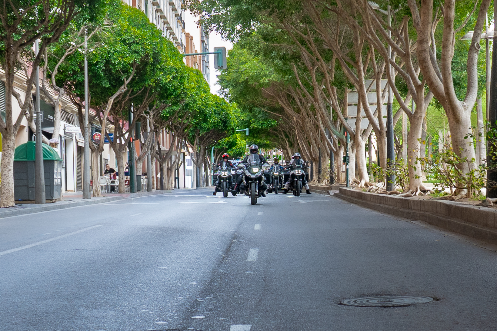 Motorcycle club on Avenida Federico García Lorca in Almería