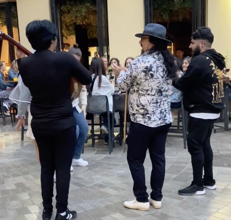 Flamenco en las calles del casco antiguo en Málaga