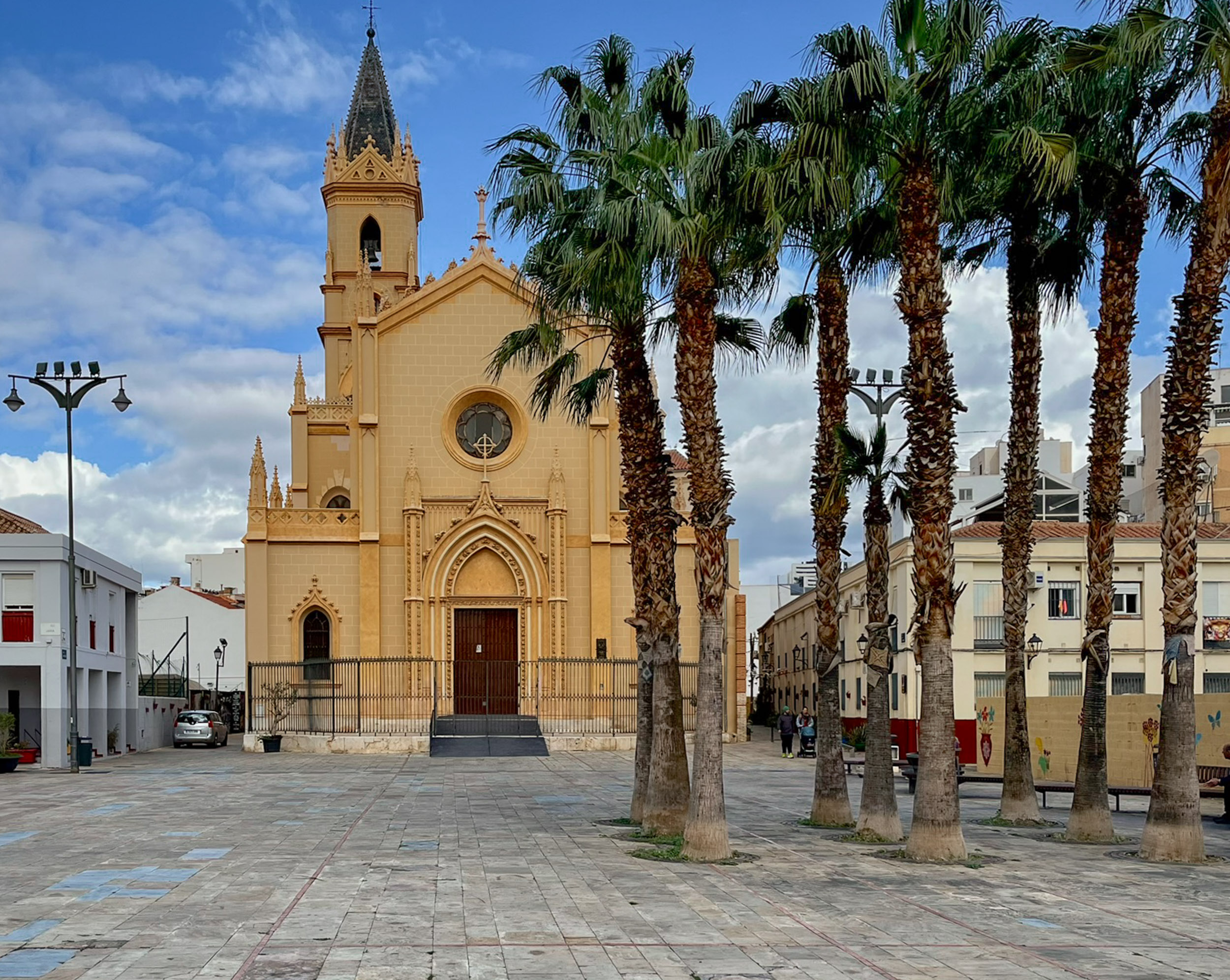 San Pablo church on Calle Trinidad in Barrio de La Trinidad in Málaga