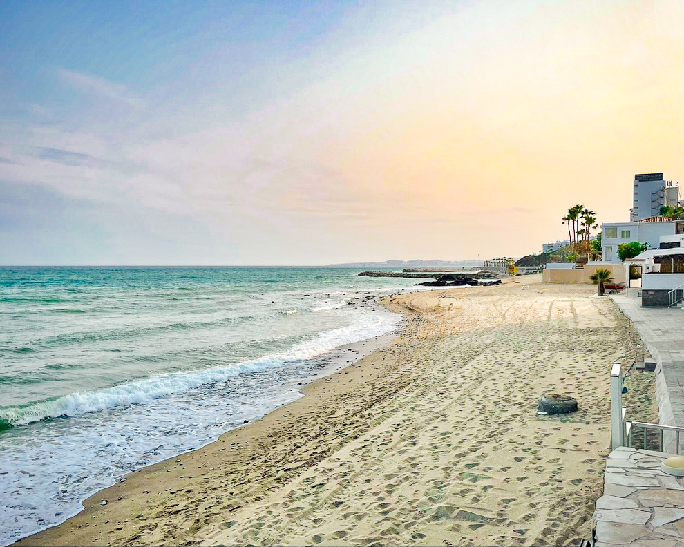 Playa en Benalmádena en la provincia de Málaga