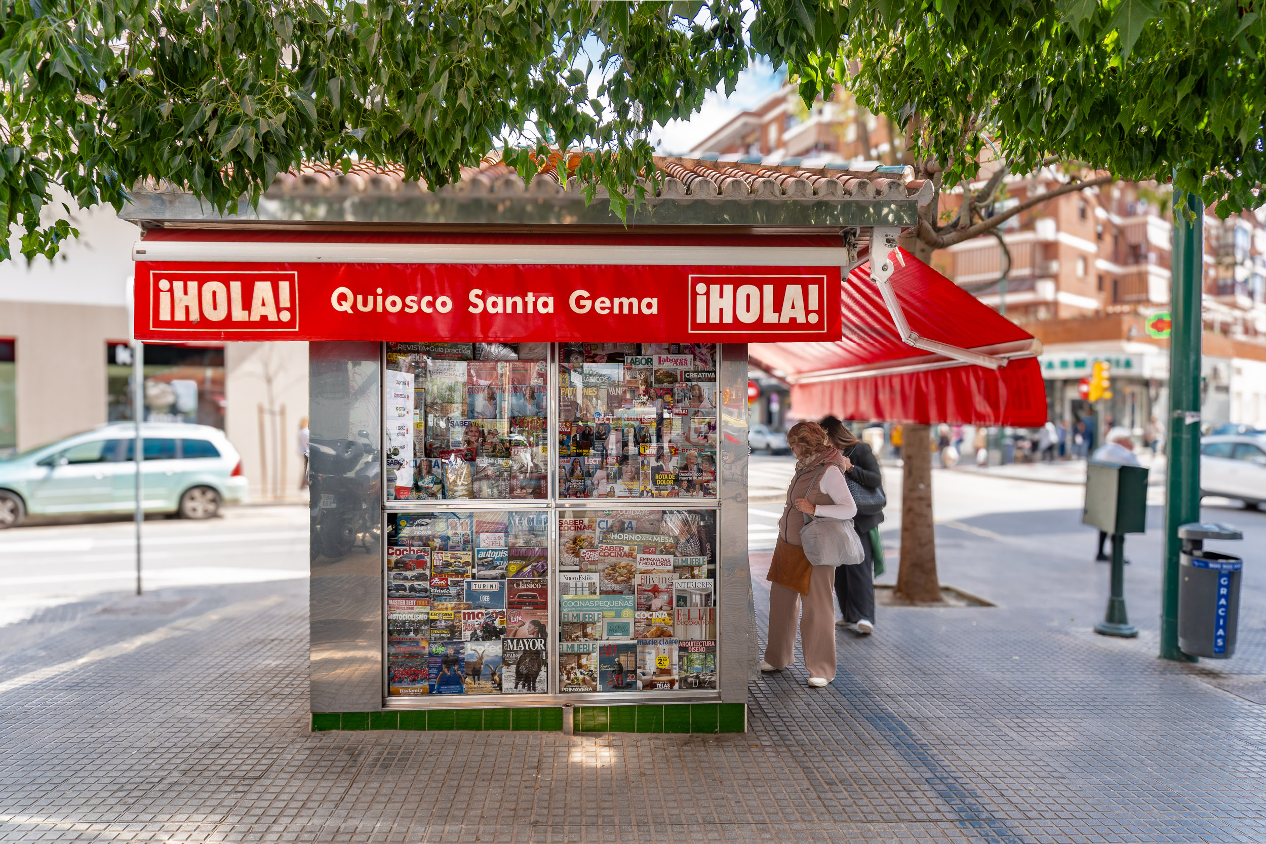 Kiosco Santa Gema en la Plaza de los Tilos en el distrito Cruz de Humilladero