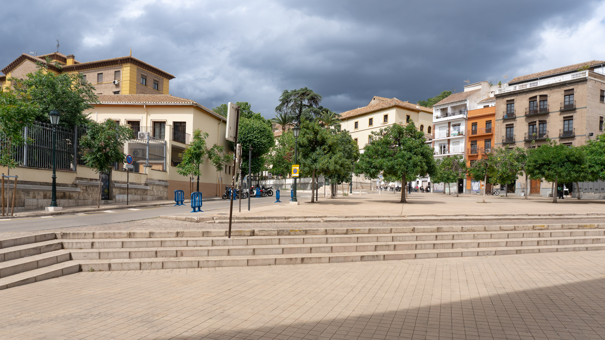 The Plaza del Triunfo, in the historic city centre of Granada