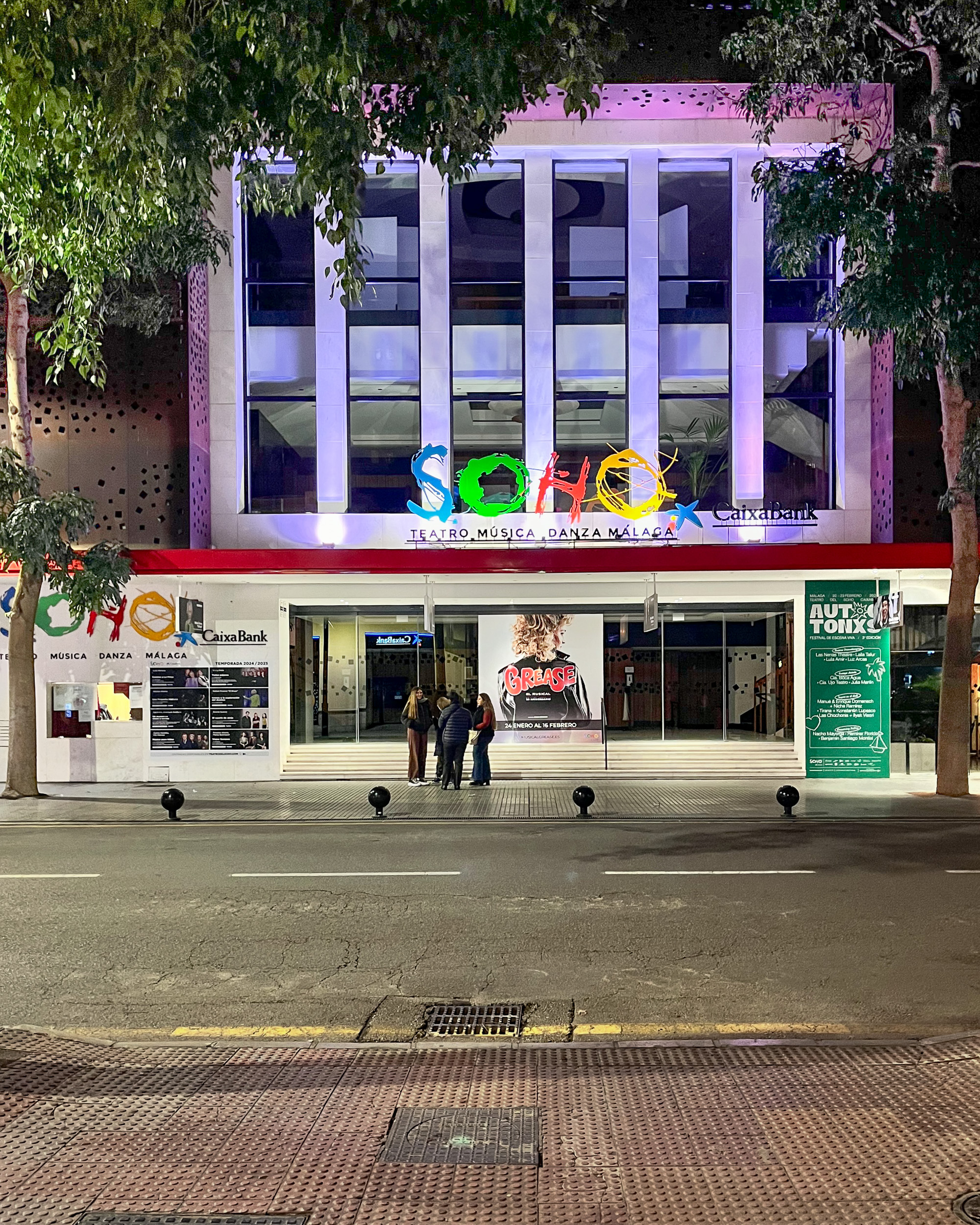 Teatro del Soho CaixaBank at Calle Córdoba 13 in the Soho district, founded by Antonio Banderas