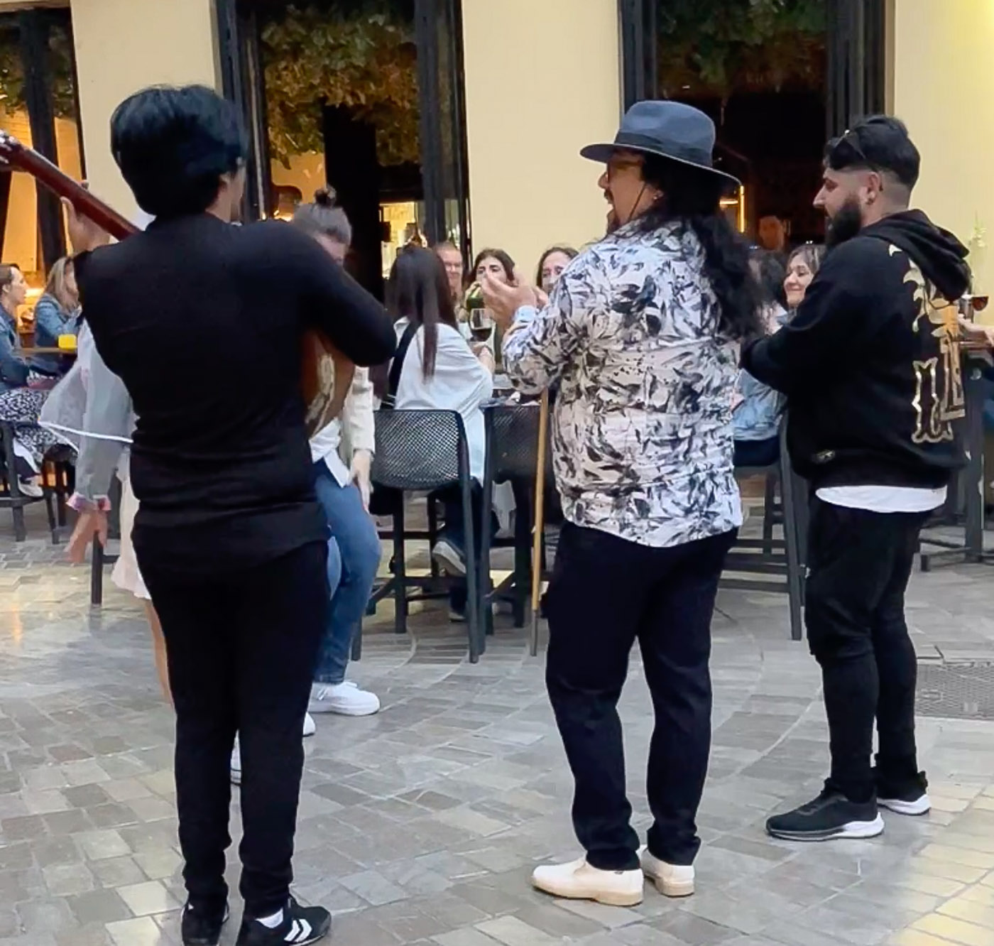Flamenco street artists in the old quarter of Málaga